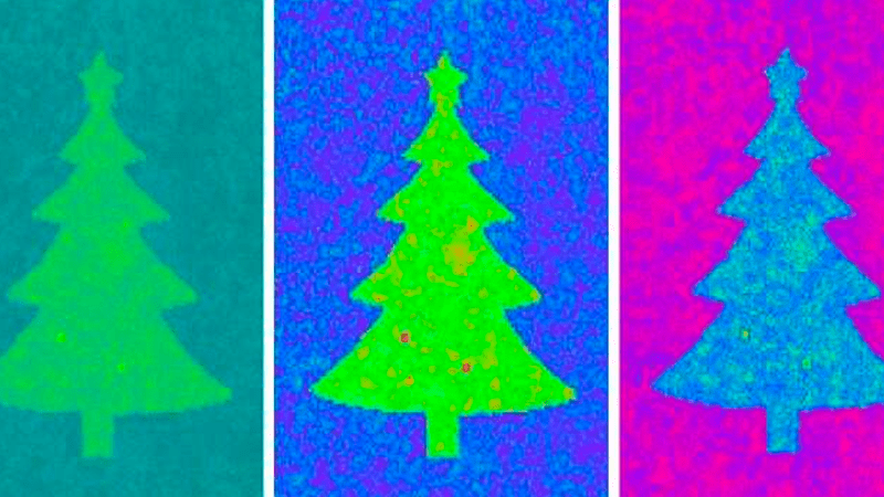Investigadores hacen el árbol de Navidad más delgado del mundo