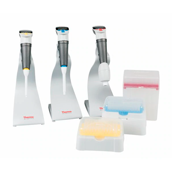 KIT 4 FINNPIPETTE, PIPETAS MONOCANAL DE 10-100 uL, 100-1000 uL Y 1-10 ML + TRES SOPORTES NOVUS + FLEXTIPOS FINNTIP FLEX 200, FLEX 1000, FINNTIP 10 ML Y FLEX 10 ML, THERMO SCIENTIFIC - 4701130 NOVUS GLP